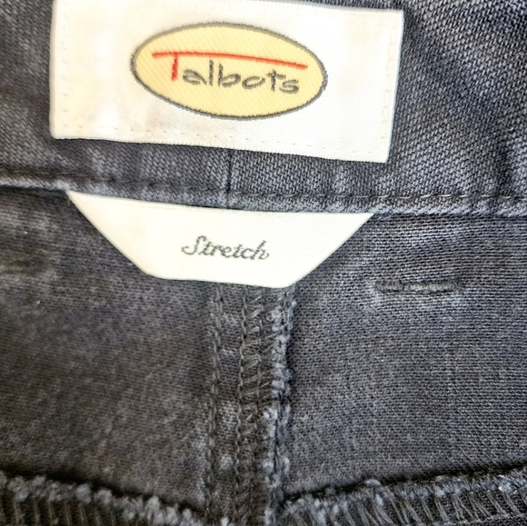 Talbots Stretch Wide Leg Black Jeans Pants - Picture 7 of 10